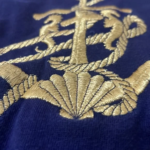 Melbourne Nautical Cowl neck sweatshirt Embroidered Anchor Image Size Large - Picture 6 of 12